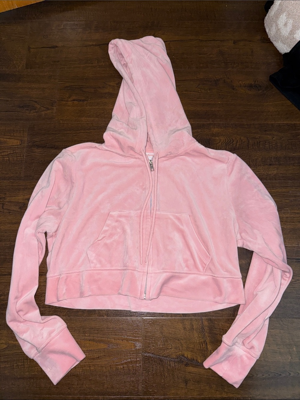 Target Colsie Velour Cropped Hoodie